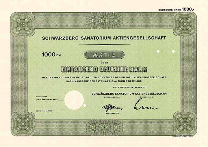 Schwärzberg Sanatorium AG