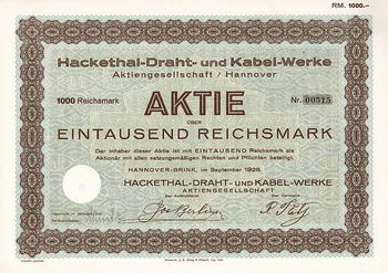 Hackethal-Draht- und Kabel-Werke AG