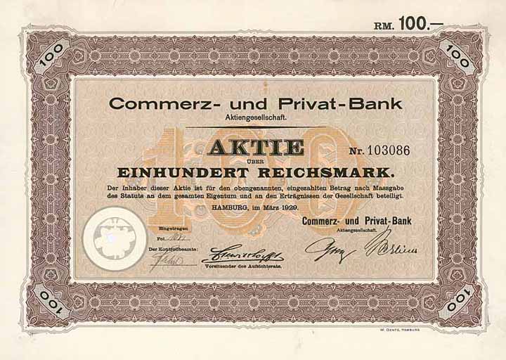 Commerz- und Privat-Bank AG