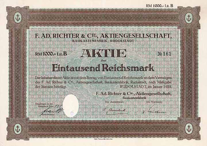 F. Ad. Richter & Cie. AG Baukastenfabrik