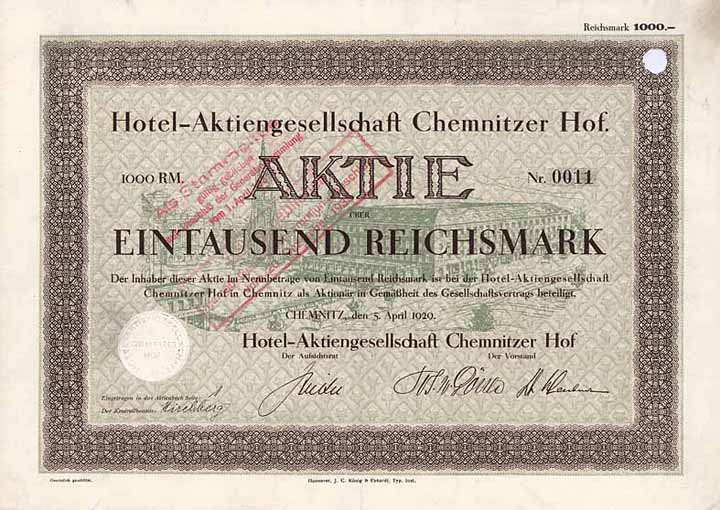 Hotel-AG Chemnitzer Hof