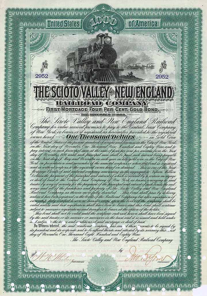 Scioto Valley & New England Railroad