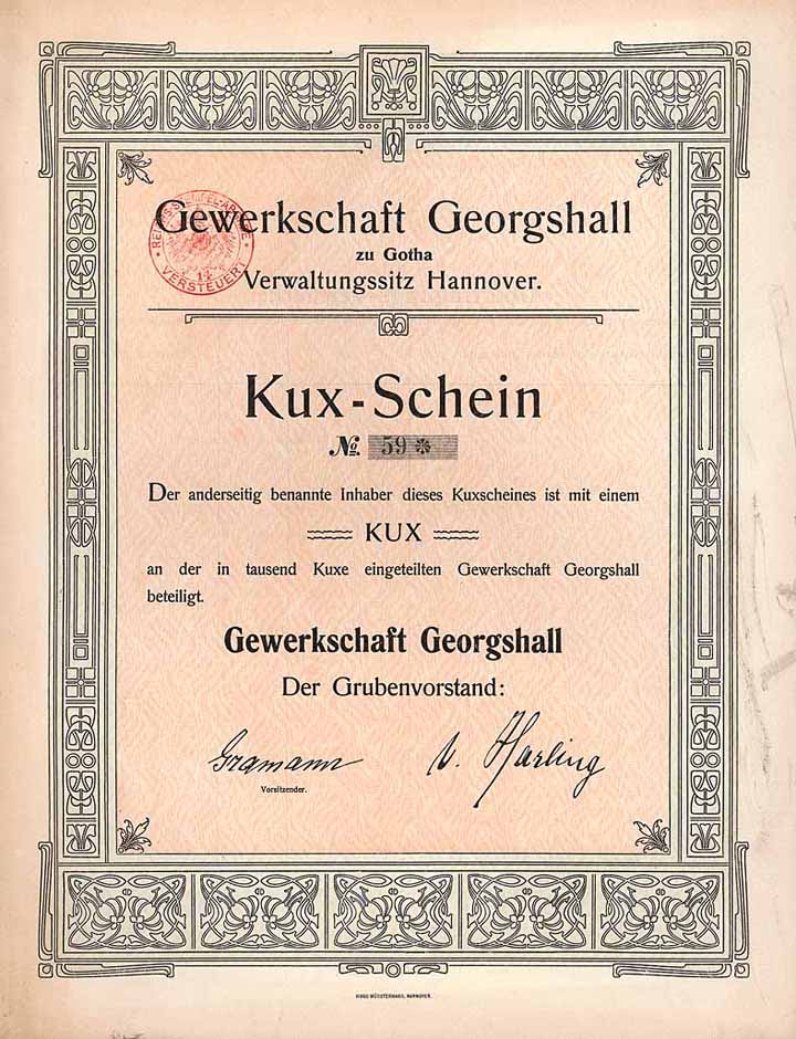 Gewerkschaft Georgshall zu Gotha