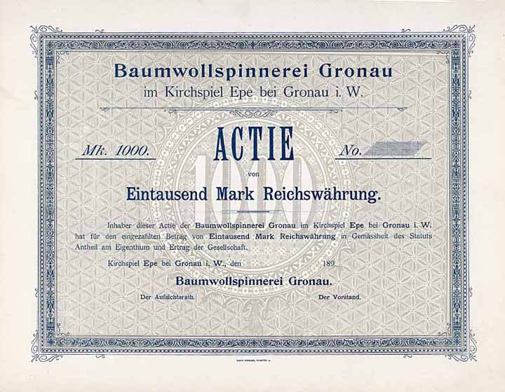 Baumwollspinnerei Gronau