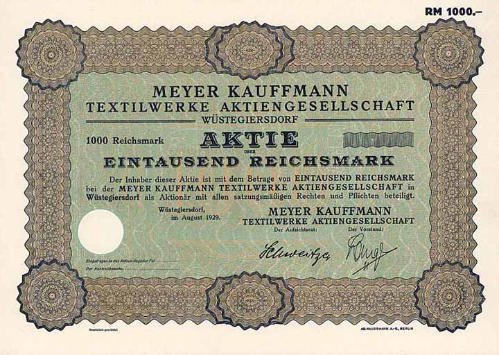 Meyer Kauffmann Textilwerke AG