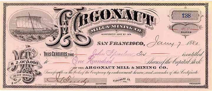 Argonaut Mill & Mining Co.