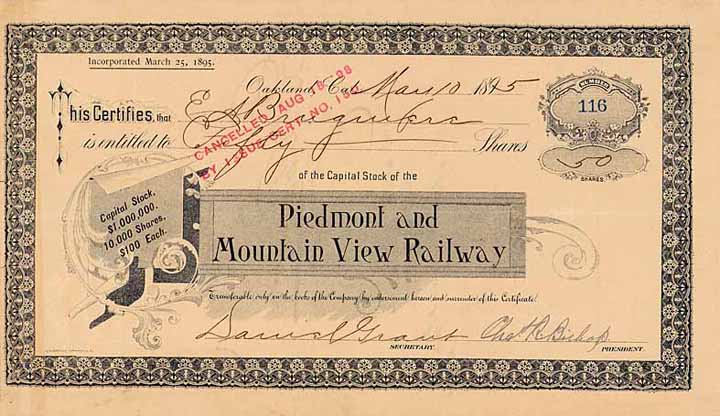 Piedmont & Mountain View Railway