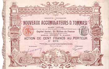 Soc. Francaise des Nouveaux Accumulateurs D. Tommasi S.A.