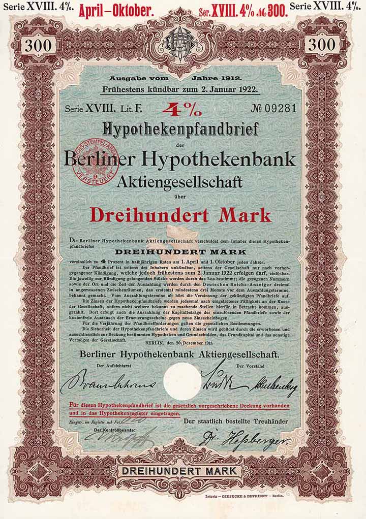 Berliner Hypothekenbank AG