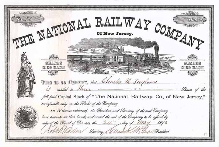 National Railway Company of New Jersey