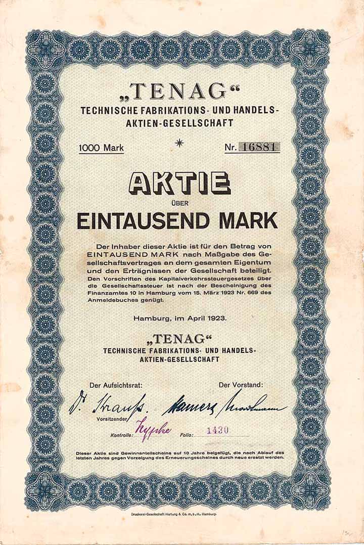 TENAG Technische Fabrikations- und Handels-AG