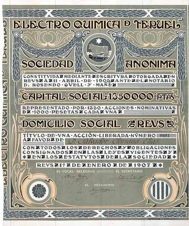 Electro Quimica de Teruel S.A.