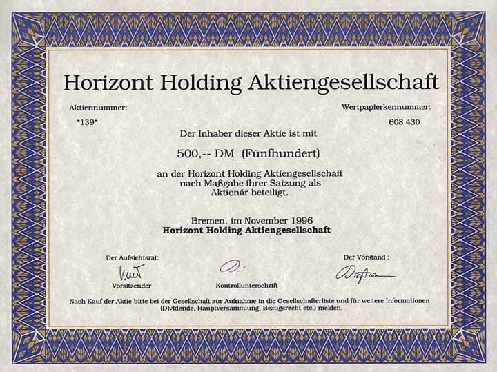 Horizont Holding AG