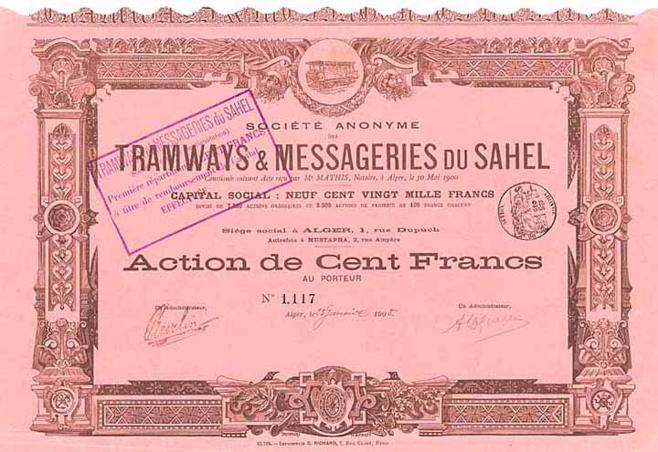 S.A. des Tramways & Messageries du Sahel