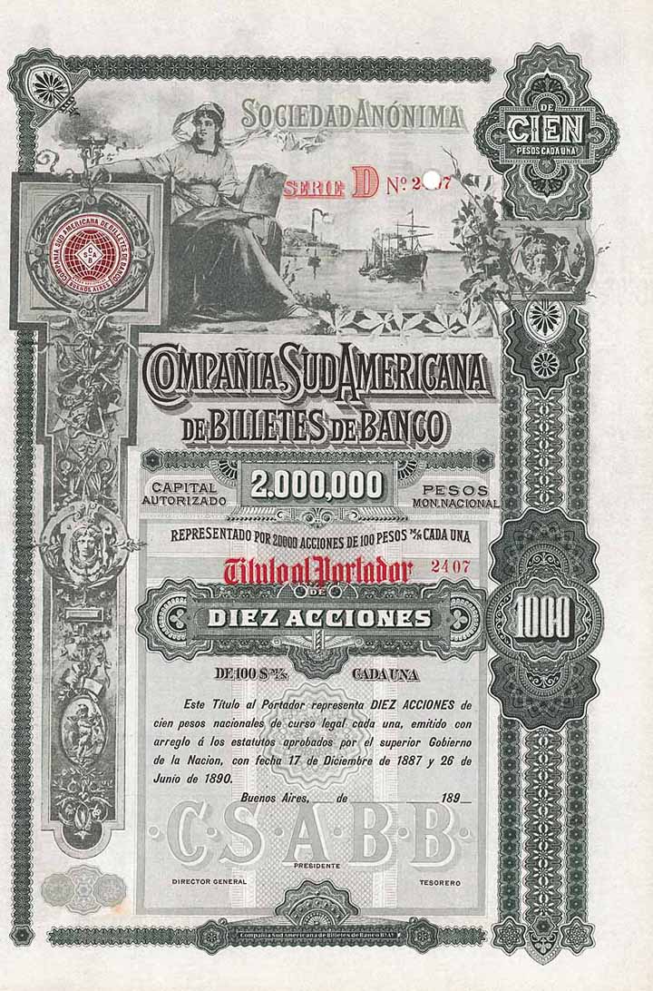 Cia. Sud Americana de Billetes de Banco S.A.