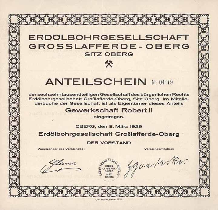 Erdölbohrgesellschaft Großlafferde-Oberg