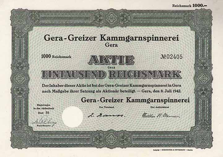 Gera-Greizer Kammgarnspinnerei