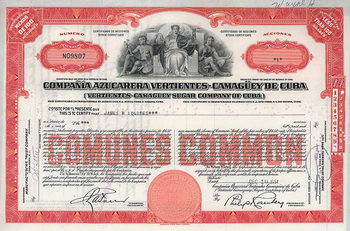 Compania Azucarera Vertientes-Camaguey de Cuba (Vertientes-Camaguey Sugar Co. of Cuba)