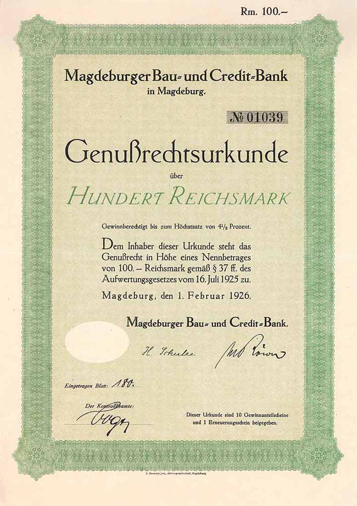 Magdeburger Bau- und Credit-Bank