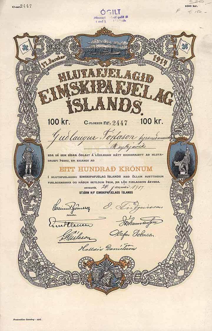 Hlutafjelagid Eimskipafjelag Islands