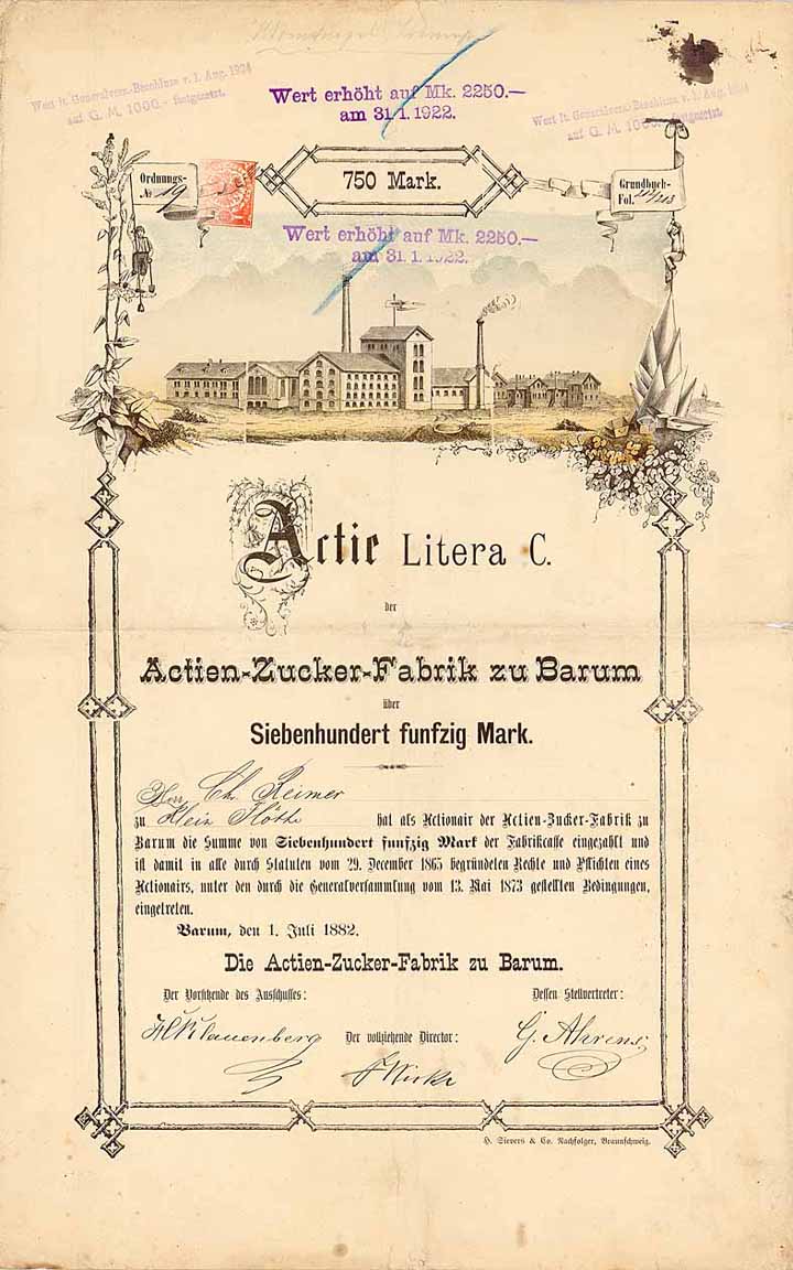 Actien-Zucker-Fabrik zu Barum