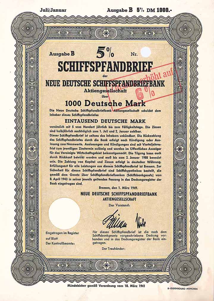 Neue Deutsche Schiffspfandbriefbank AG