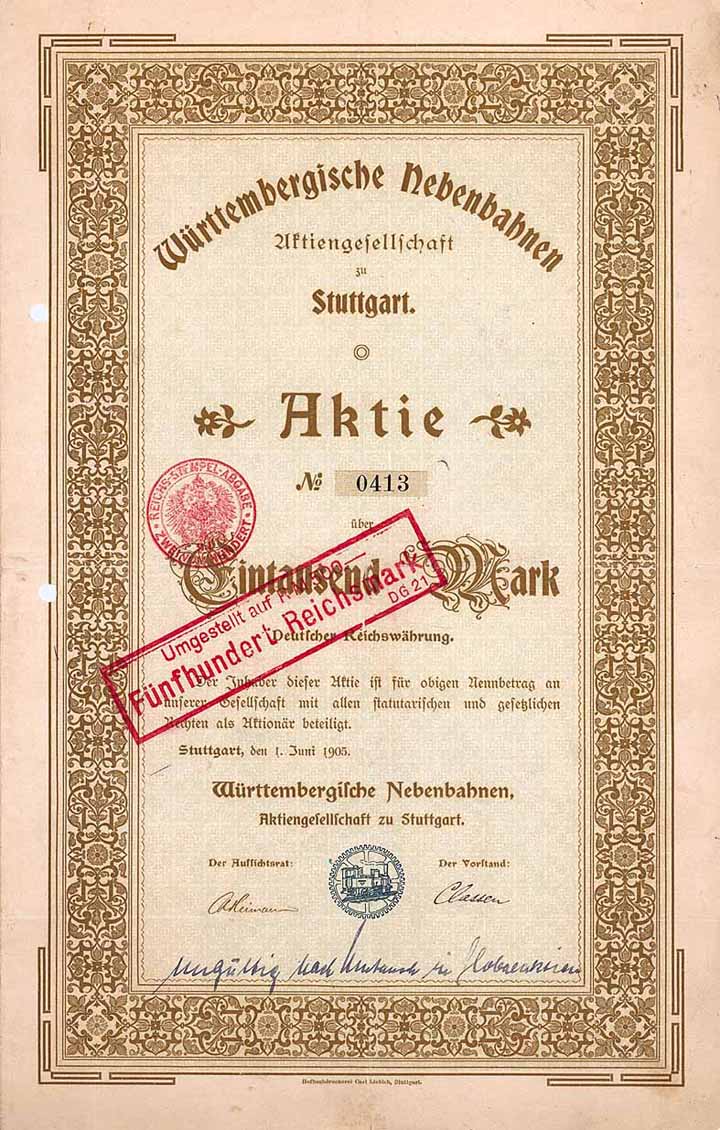 Württembergische Nebenbahnen AG
