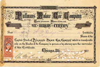 Pullman's Palace Car Co. (OU George Mortimer Pullman)
