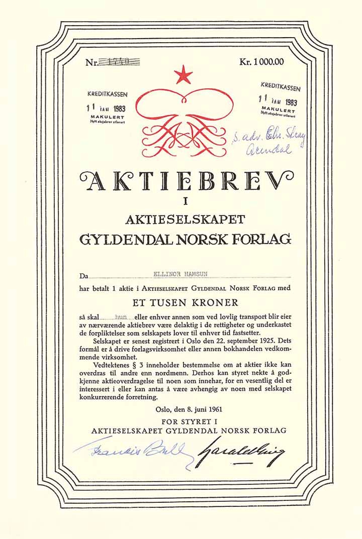 A/S Gyldendal Norsk Forlag