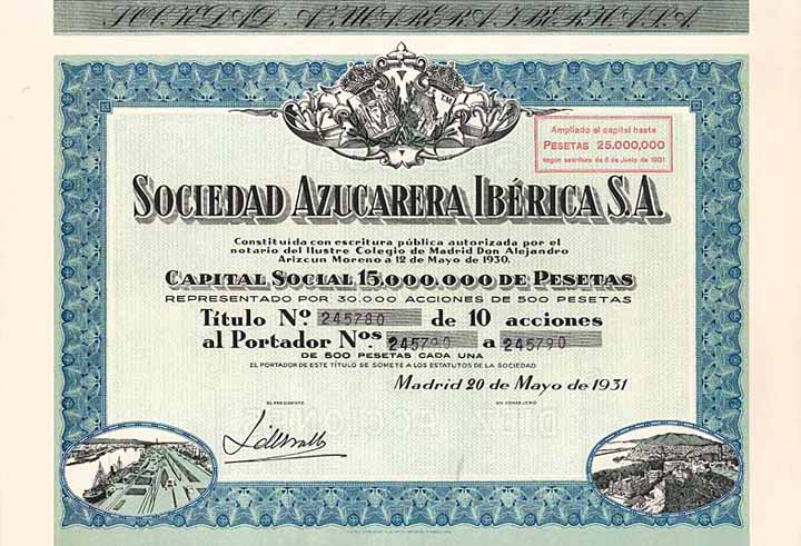 Soc. Azucarera Ibérica S.A.