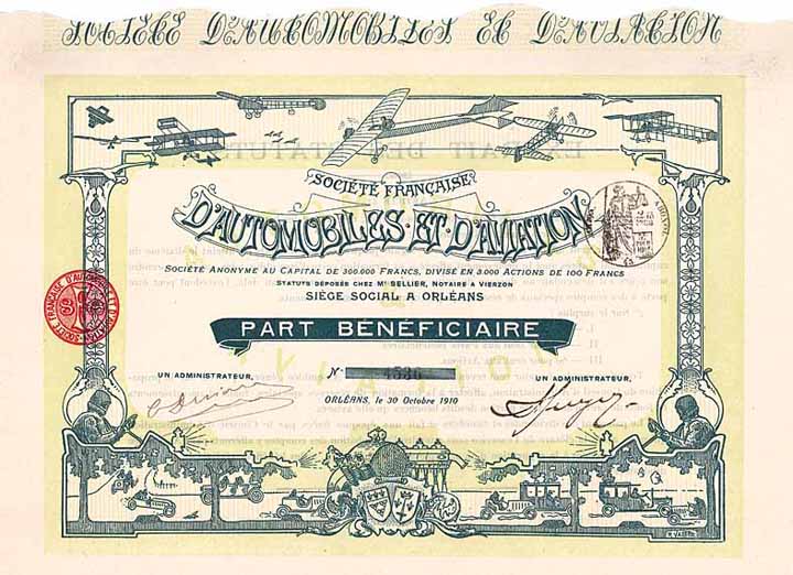 Soc. Francaise d’Automobiles et d’Aviation S.A.