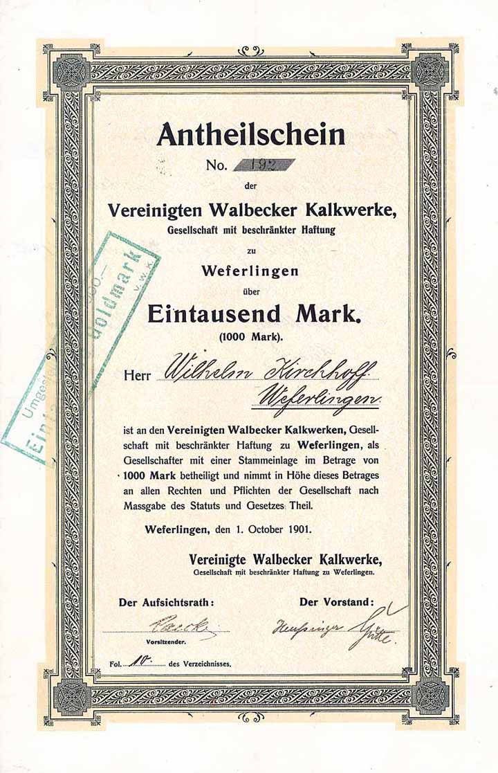 Vereinigte Walbecker Kalkwerke GmbH