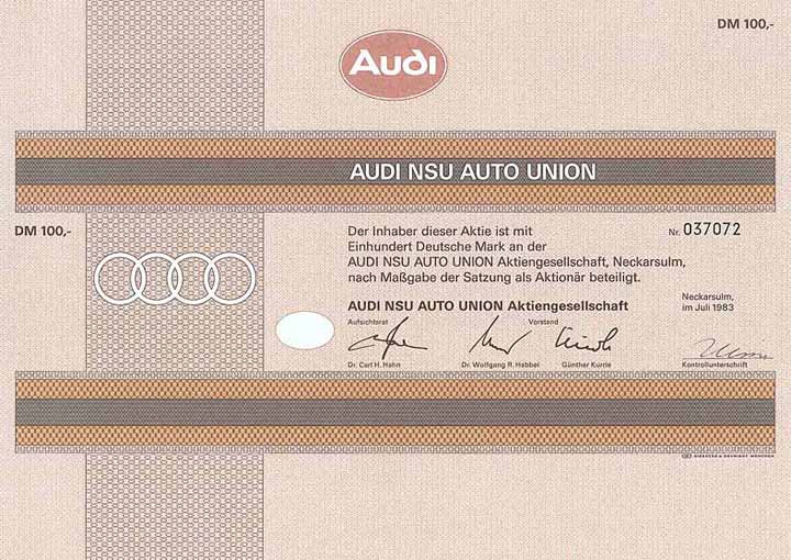 AUDI NSU Auto Union AG