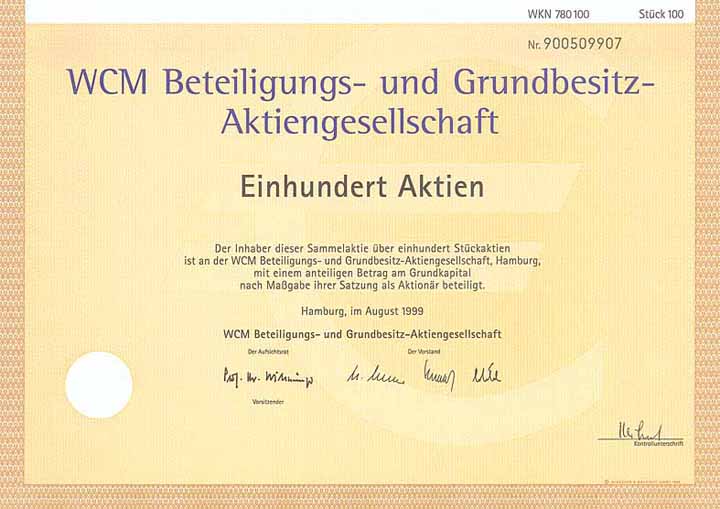 WCM Beteiligungs- und Grundbesitz-AG