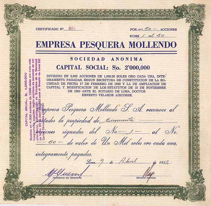Empresa Pesquera Mollendo S.A.