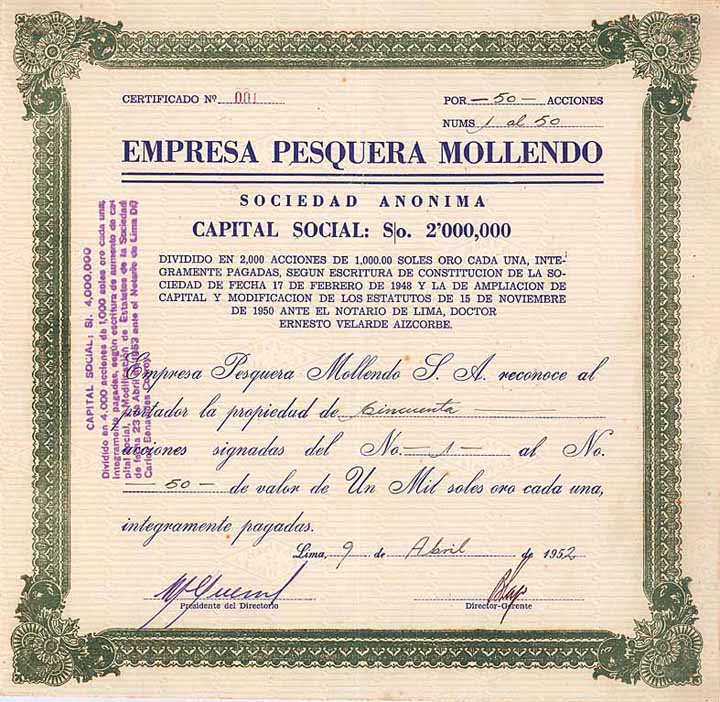 Empresa Pesquera Mollendo S.A.