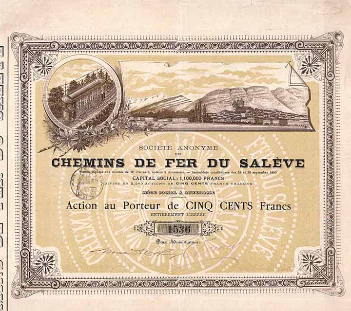 S.A. des  Chemins de Fer du Salève