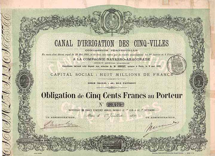 Canal d’Irrigation des Cinq-Villes