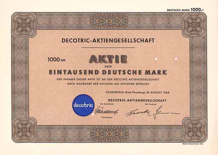 Decotric-AG