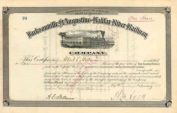 Jacksonville, St. Augustine & Halifax River Railway