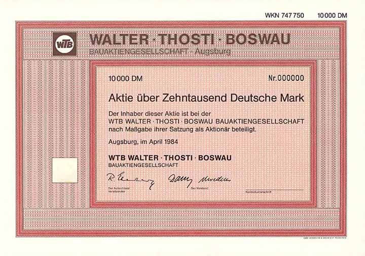 WTB Walter Thosti Boswau Bau-AG