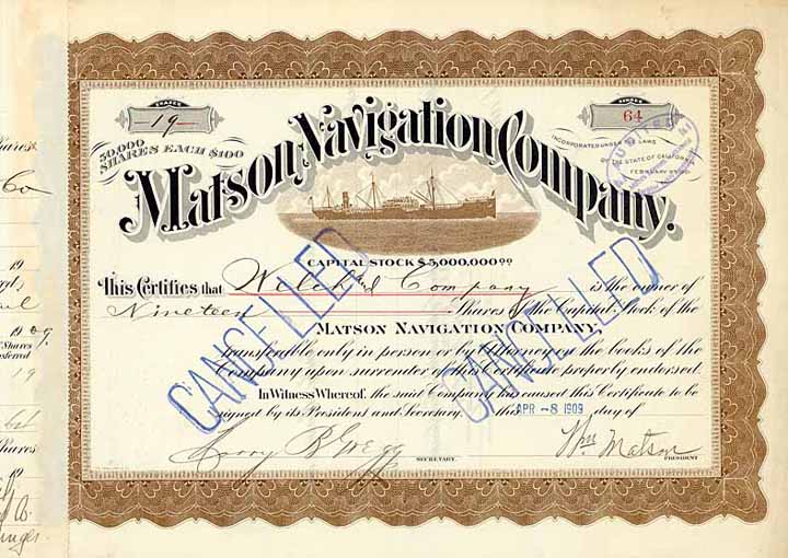 Matson Navigation Co.