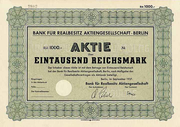 Bank für Realbesitz AG