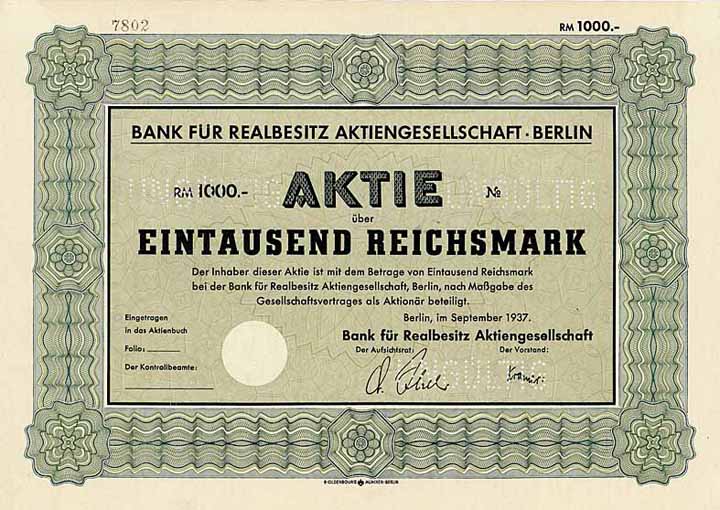 Bank für Realbesitz AG