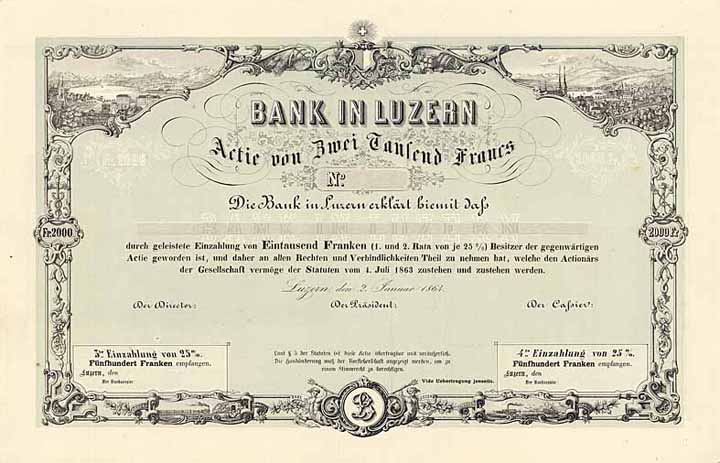 Bank in Luzern