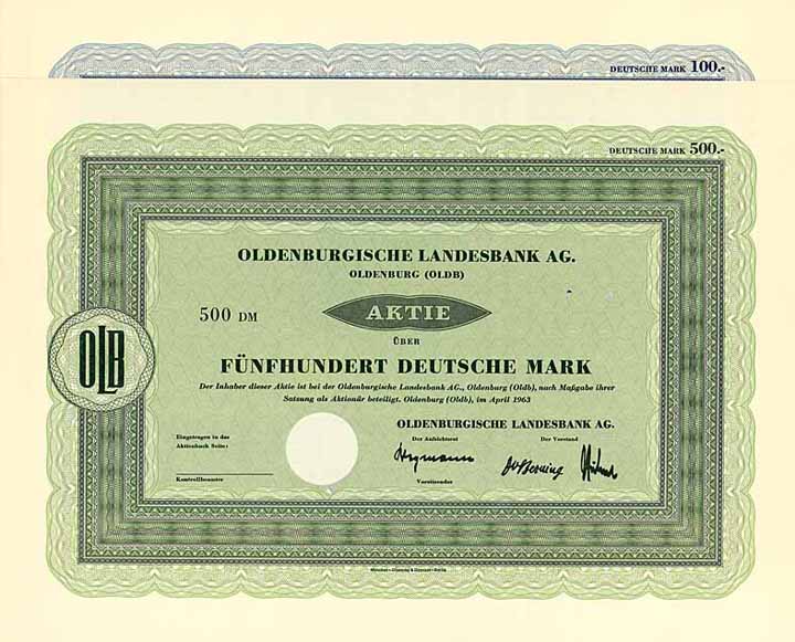 Oldenburgische Landesbank AG (2 Stücke)