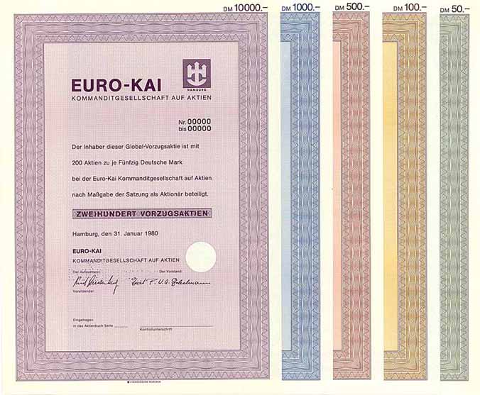 EURO-KAI KGaA (5 Stücke)