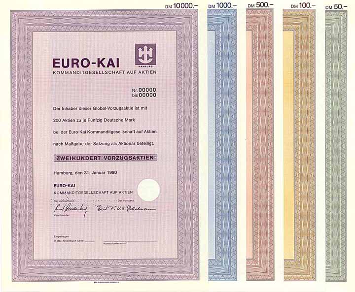 EURO-KAI KGaA (5 Stücke)