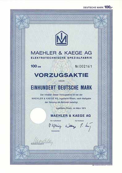 Maehler & Kaege AG