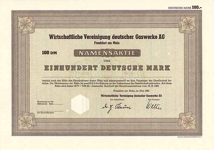 Wirtschaftliche Vereinigung deutscher Gaswerke AG